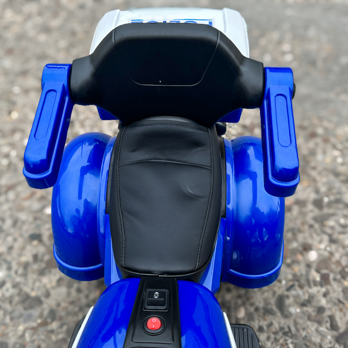Ride-on motorcycle for children with remote control, inflatable wheels, leather seat, model BJLT609, 50W, 6V-7Ah, blue [15]