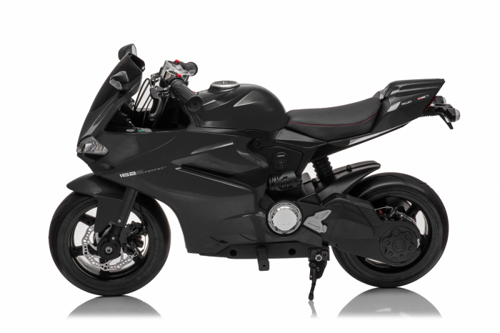 Motocicleta electrica pentru copii SX1629, putere 250W, 24V, roti moi cauciuc EVA, Neagra [12]