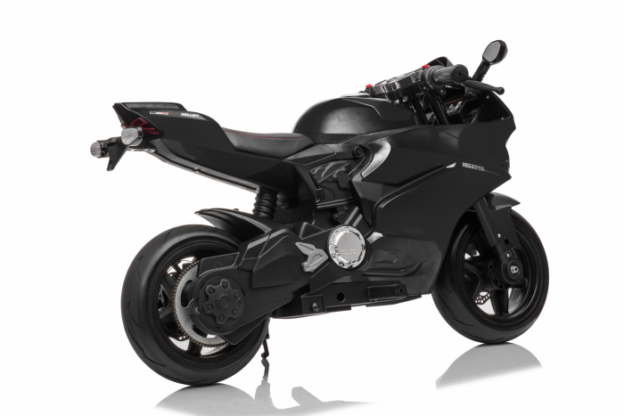 Motocicleta electrica pentru copii SX1629, putere 250W, 24V, roti moi cauciuc EVA, Neagra [15]