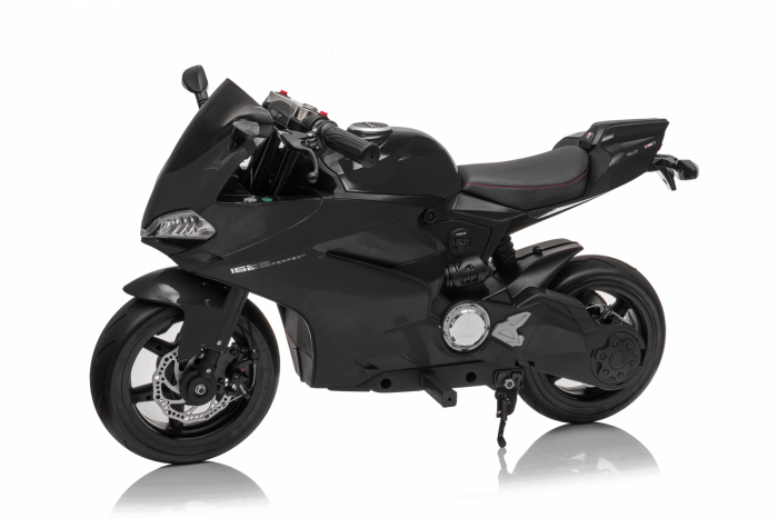 Motocicleta electrica pentru copii SX1629, putere 250W, 24V, roti moi cauciuc EVA, Neagra [13]