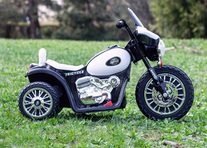 Electric Ride-on Police motorcycle with 3 wheels, JT568, 35W, 6V, standard, white & black [5]