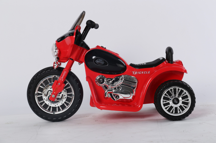 Motocicleta electrica pentru copii, POLICE JT568, 35W, echipare standard, rosie [4]