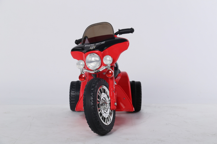 Motocicleta electrica pentru copii, POLICE JT568, 35W, echipare standard, rosie [2]