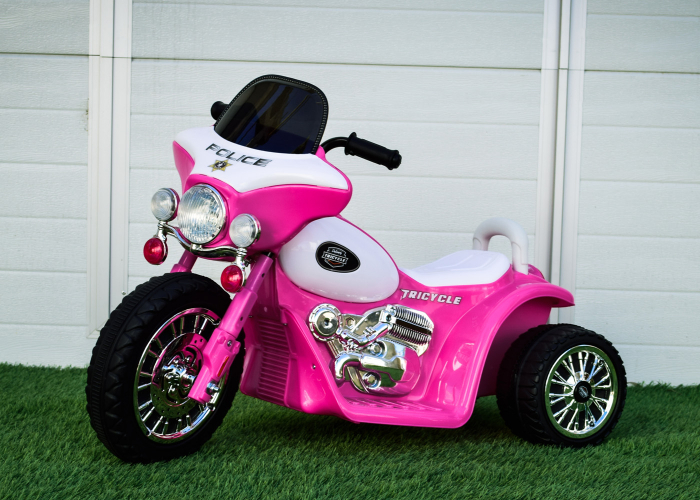 Electric ride-on police motorcycle for children, JT568 35W STANDARD, pink [1]