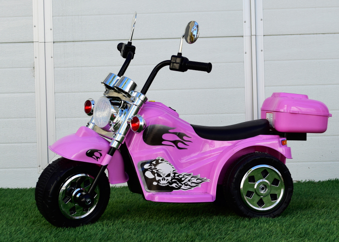 Electric ride on motorcycle for children BJ777, 35W 6V, pink [6]