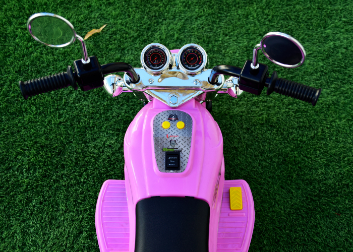 Electric ride on motorcycle for children BJ777, 35W 6V, pink [7]