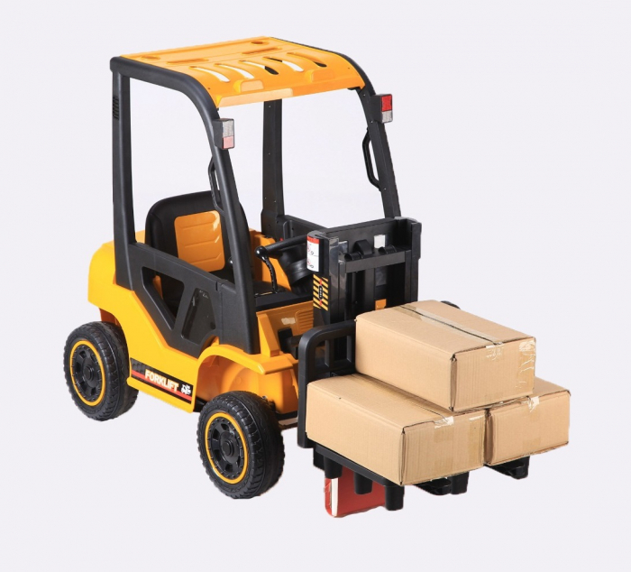 Children's electric ride-on forklift BJD08, 90W, 12V, DELUXE equiped, yellow [2]