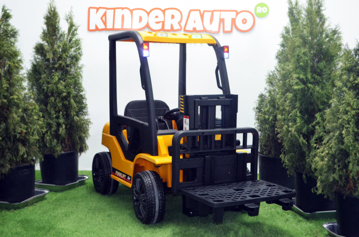 Children's electric ride-on forklift BJD08, 90W, 12V, DELUXE equiped, yellow [4]