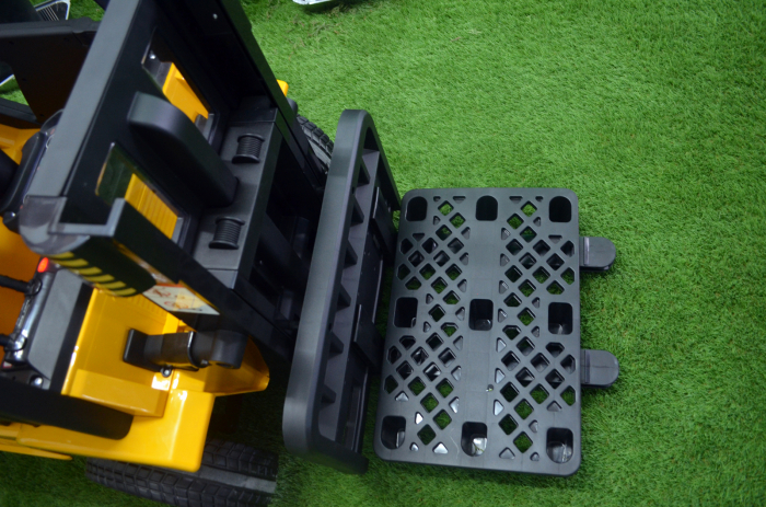 Children's electric ride-on forklift BJD08, 90W, 12V, DELUXE equiped, yellow [12]