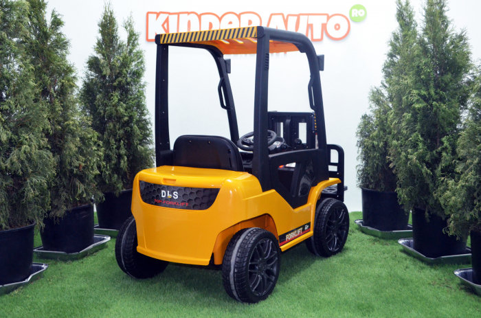 Children's electric ride-on forklift BJD08, 90W, 12V, DELUXE equiped, yellow [6]