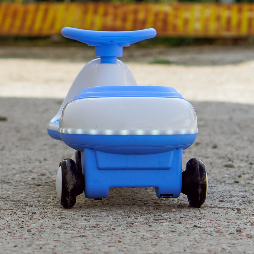 Wiggle Car 360 Electric Ride-On for Kids, Ages 3–7, 12V 90W, Blue [6]