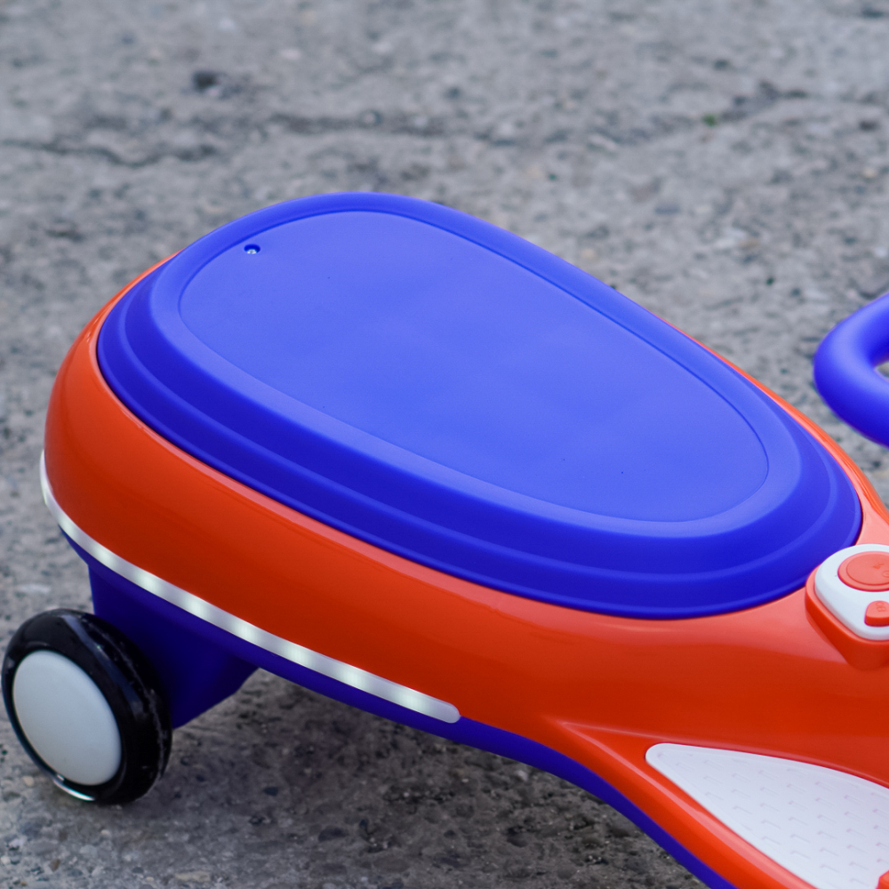 Wiggle Car 360 Electric Ride-On for Kids, Ages 3–7, 12V 90W, orange [11]