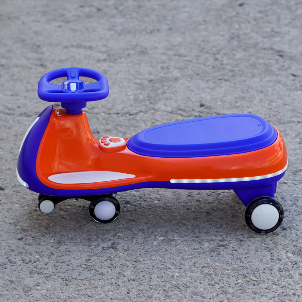 Wiggle Car 360 Electric Ride-On for Kids, Ages 3–7, 12V 90W, orange [4]
