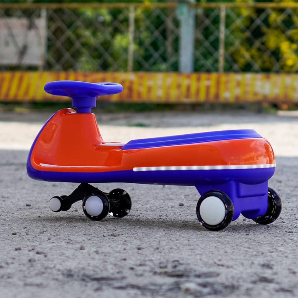 Wiggle Car 360 Electric Ride-On for Kids, Ages 3–7, 12V 90W, orange [5]