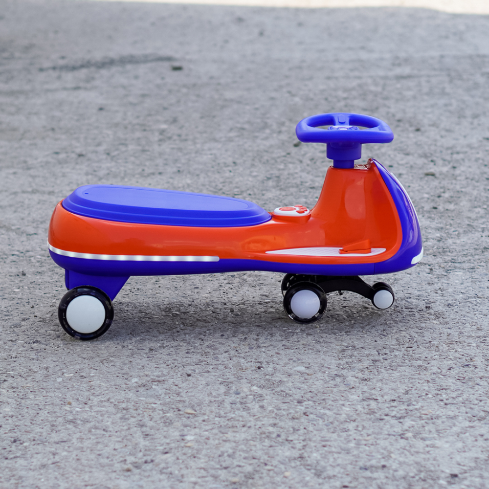 Wiggle Car 360 Electric Ride-On for Kids, Ages 3–7, 12V 90W, orange [8]