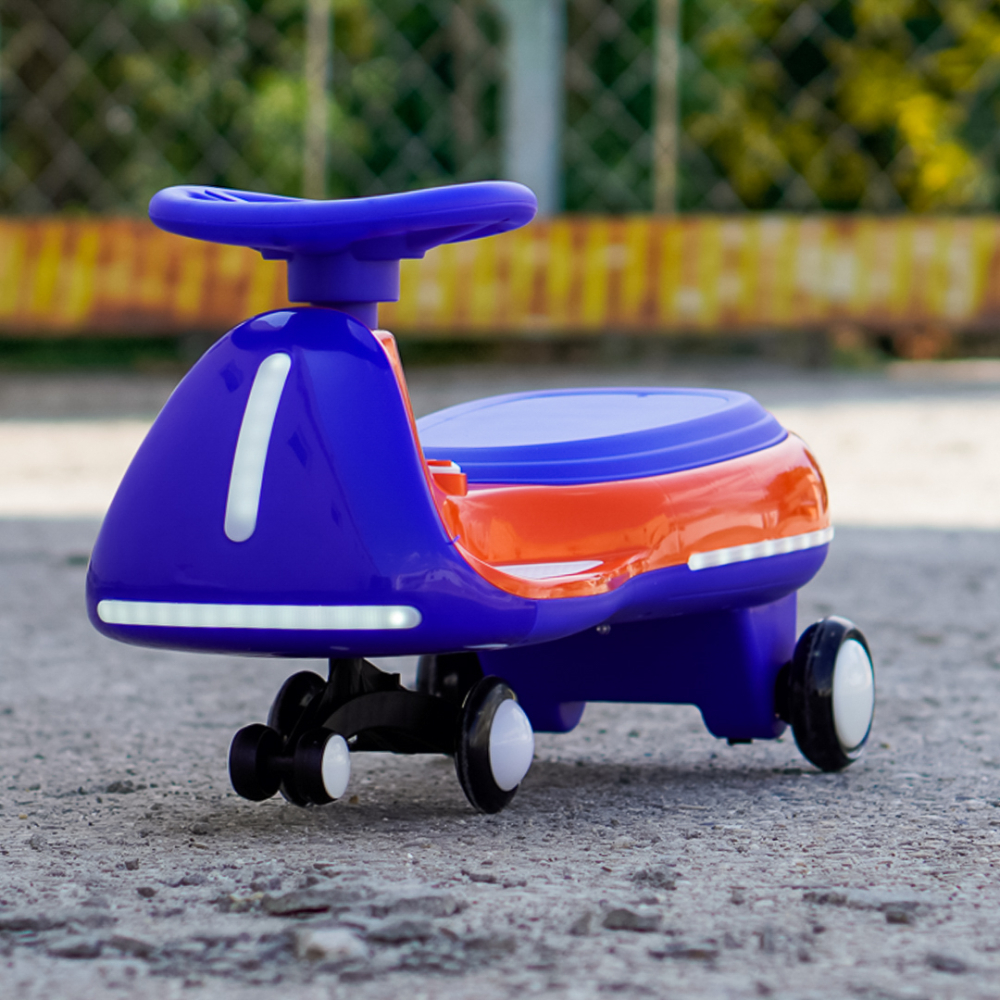 Wiggle Car 360 Electric Ride-On for Kids, Ages 3–7, 12V 90W, orange [3]