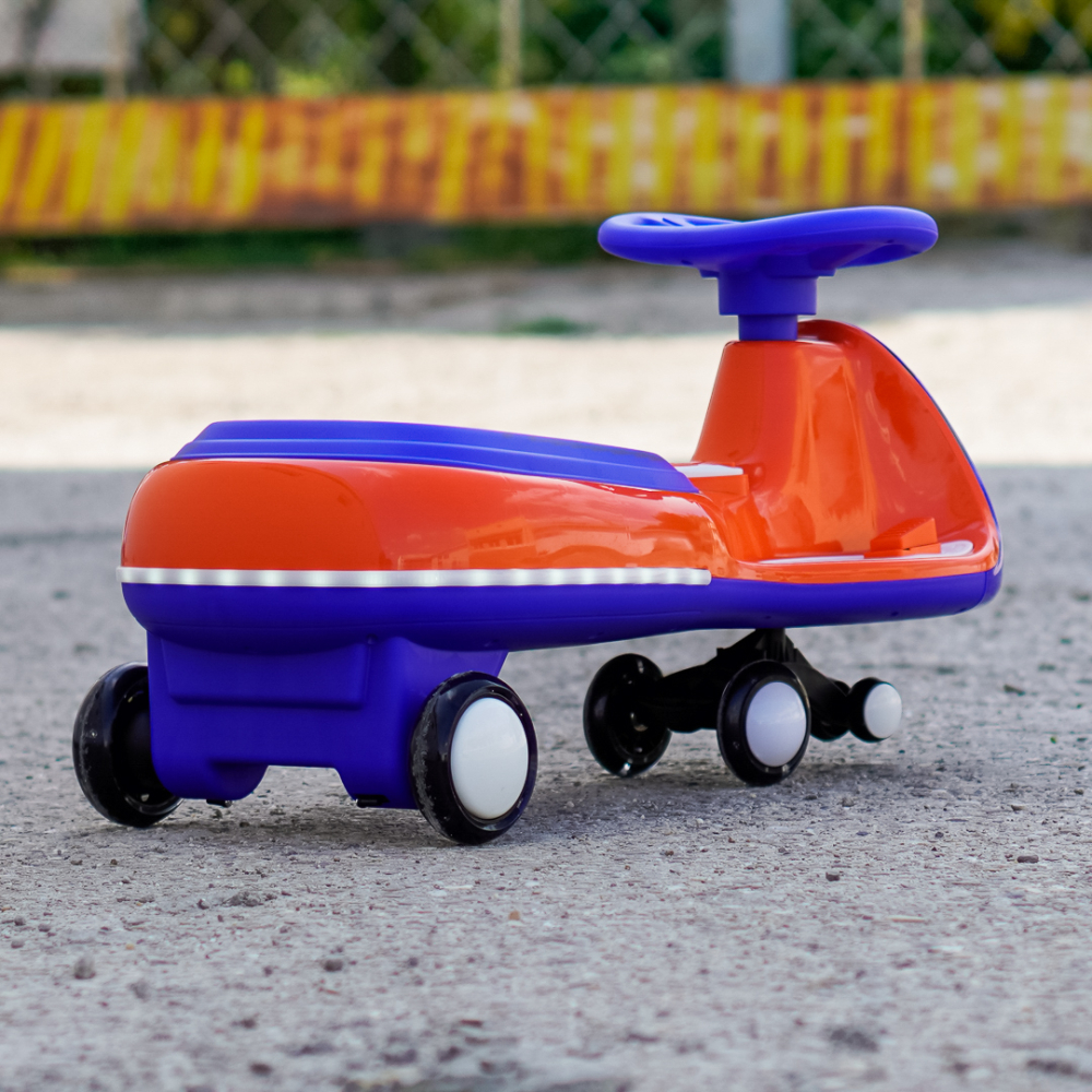 Wiggle Car 360 Electric Ride-On for Kids, Ages 3–7, 12V 90W, orange [7]