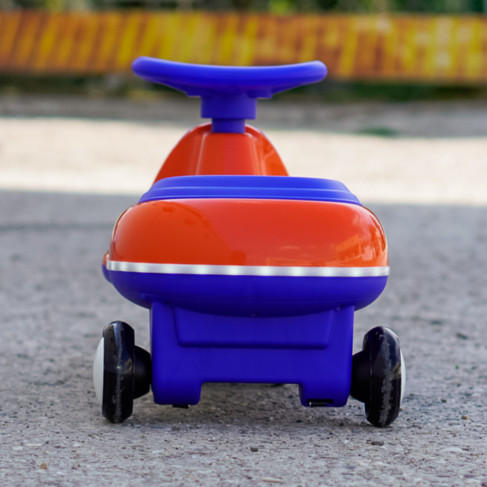 Wiggle Car 360 Electric Ride-On for Kids, Ages 3–7, 12V 90W, orange [6]