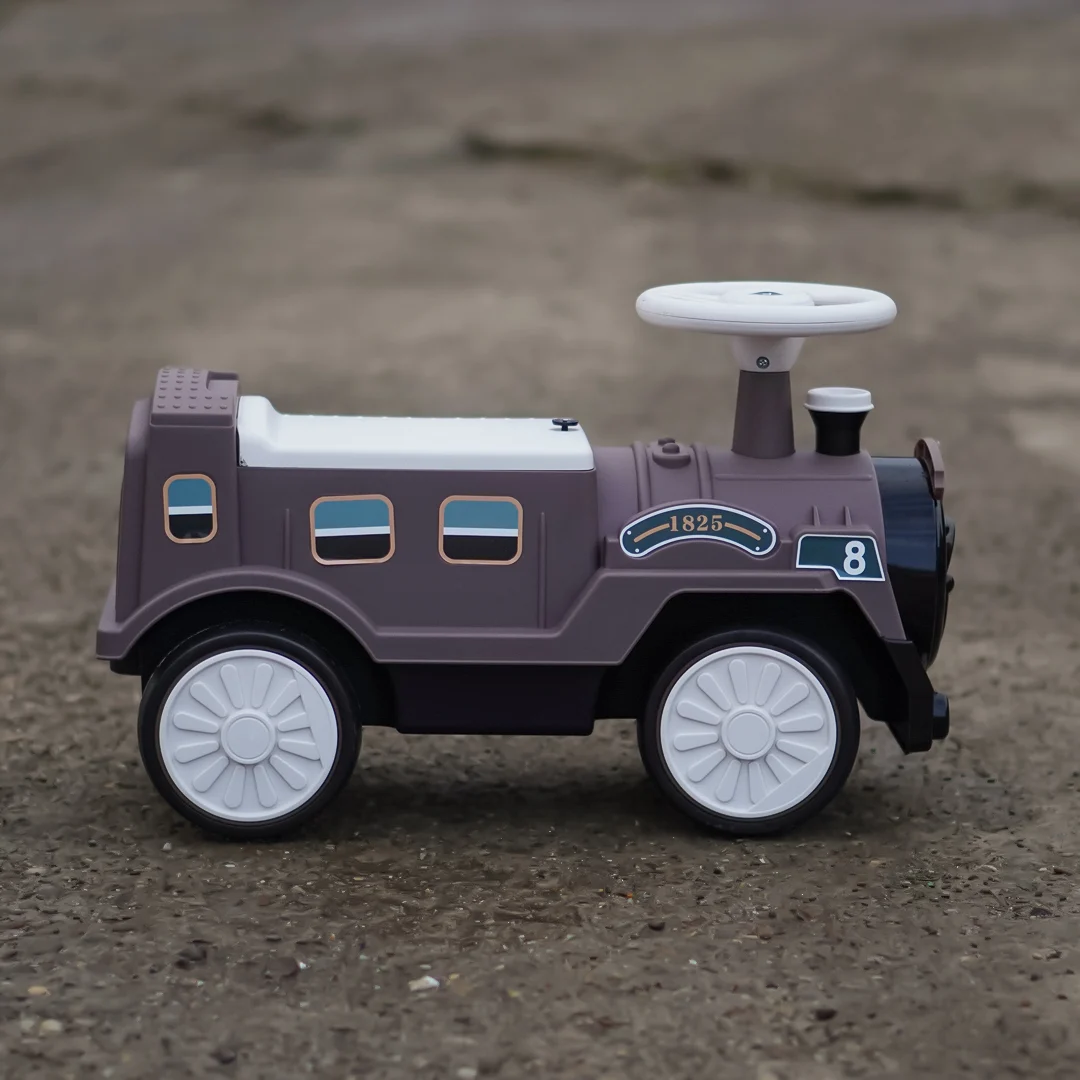 Vintage Train Ride-On Walker for Children, EVA Wheels, 18–30 Months, maro [2]