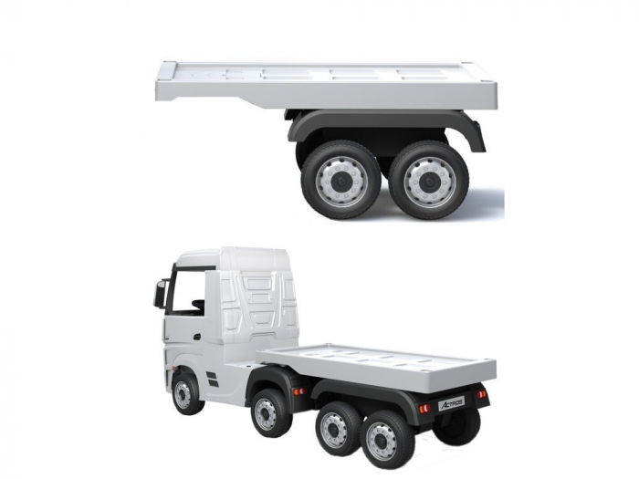 Semiremorca pentru camion electric Mercedes Actros #Alb [1]