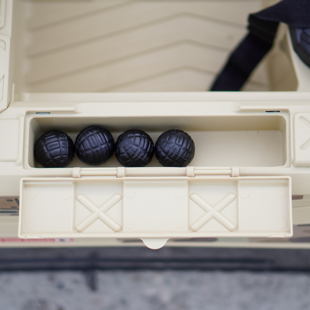 Electric Ride-On Tank for Kids Commander, 110W, 12V 12Ah, Beige Camouflage [17]