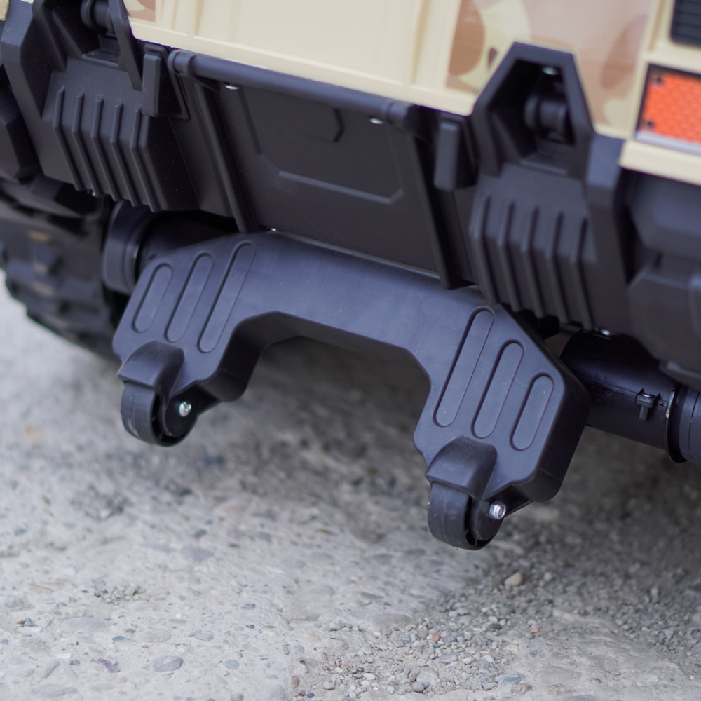 Electric ride-on tank for children Commander, 240W, 24V, multiple functions, camouflage beige [14]