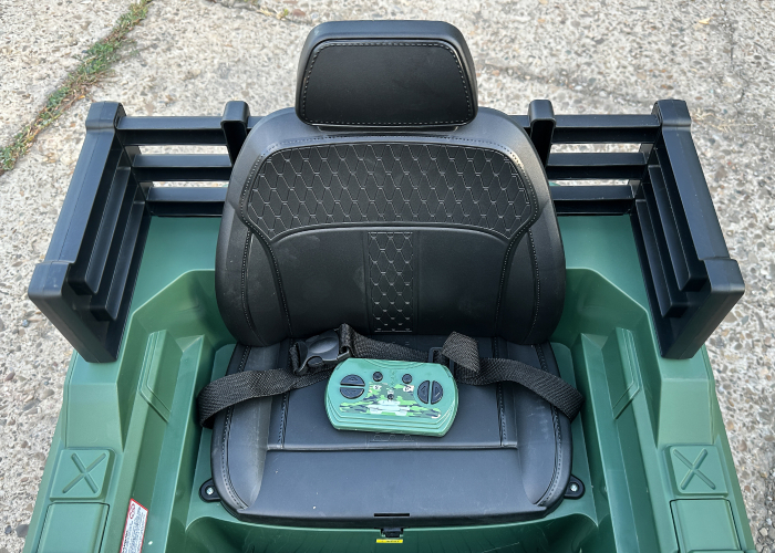 Tanc electric pentru copii, Commander, 240W, 24V, multiple functii, verde camuflaj [11]