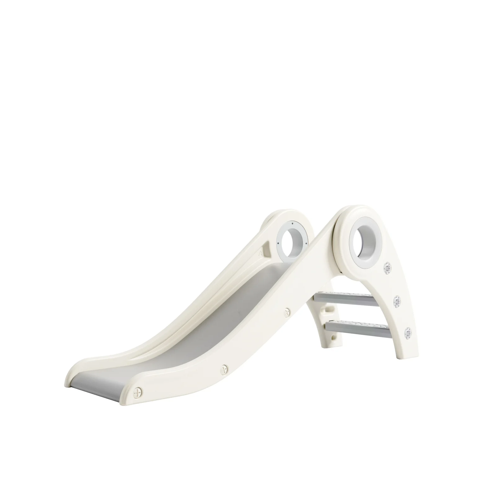 Tobogan copii cu design ergonomic, interior sau exterior, trepte antiderapante, pliabil, alb [1]