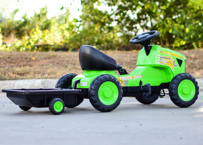 Ride on tractor with pedals for children 3-8 years, model G206, green [7]