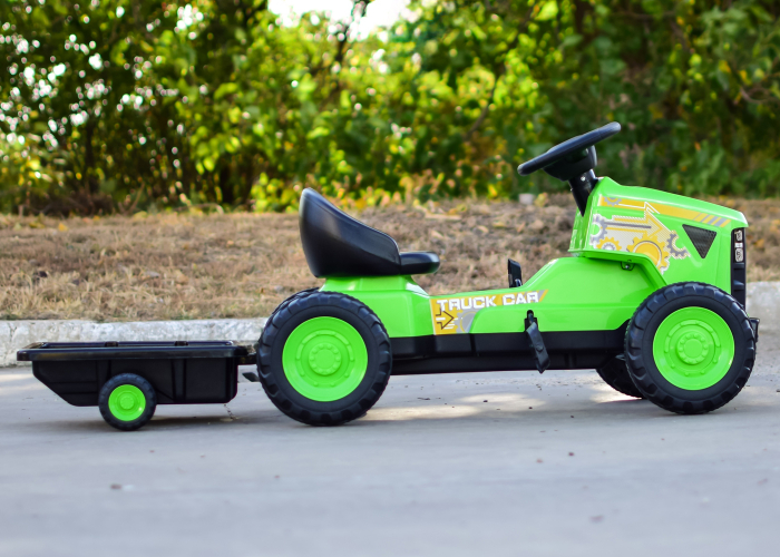 Ride on tractor with pedals for children 3-8 years, model G206, green [8]
