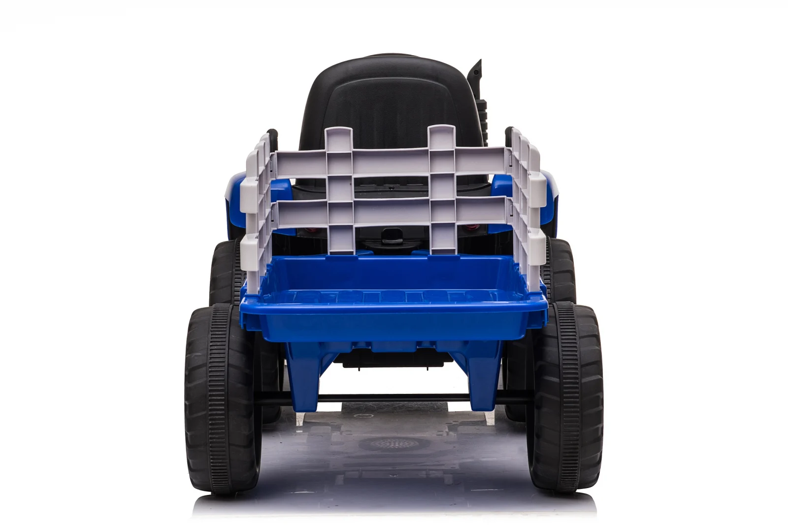 Electric ride-on tractor BJ-611, 60W, 12V with trailer and remote control, blue [6]