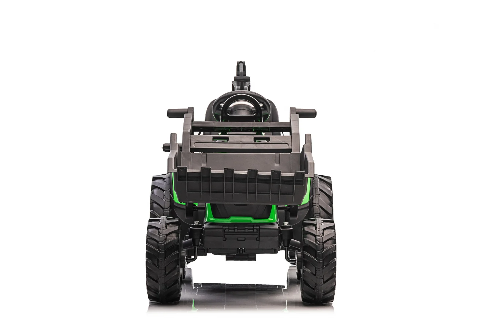 Ride-on tractor with trailer for children 720-T, 90W, bucket and charger, 12V, premium, green [21]