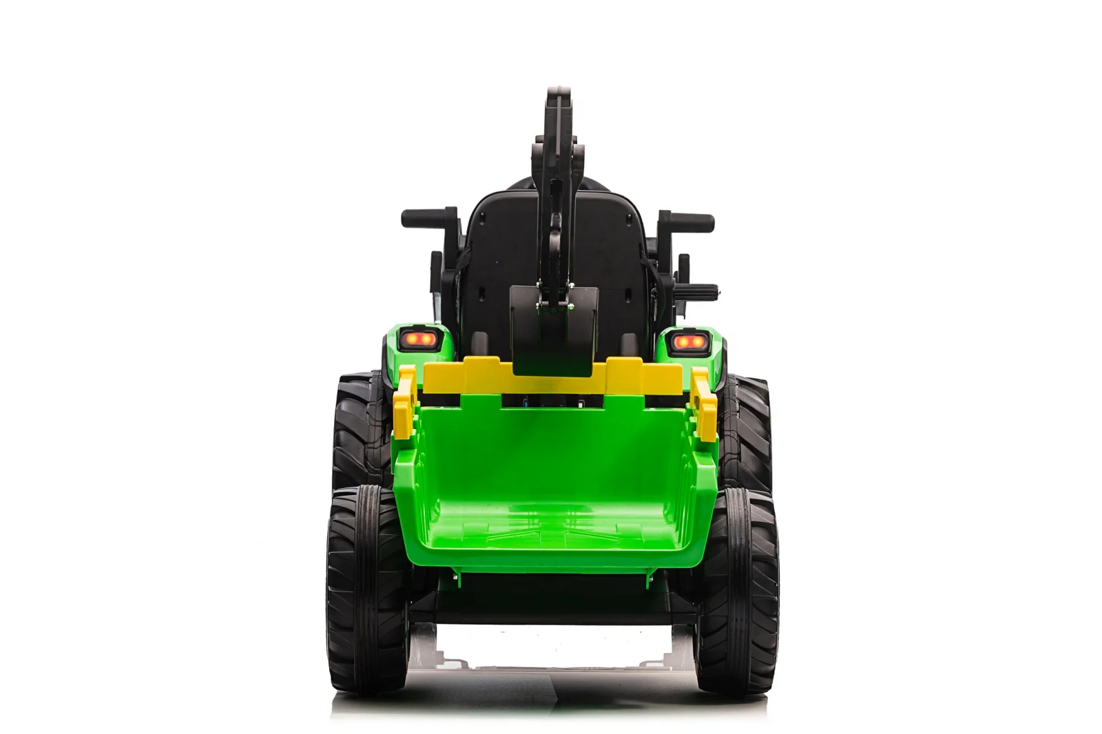Ride-on tractor with trailer for children 720-T, 90W, bucket and charger, 12V, premium, green [25]