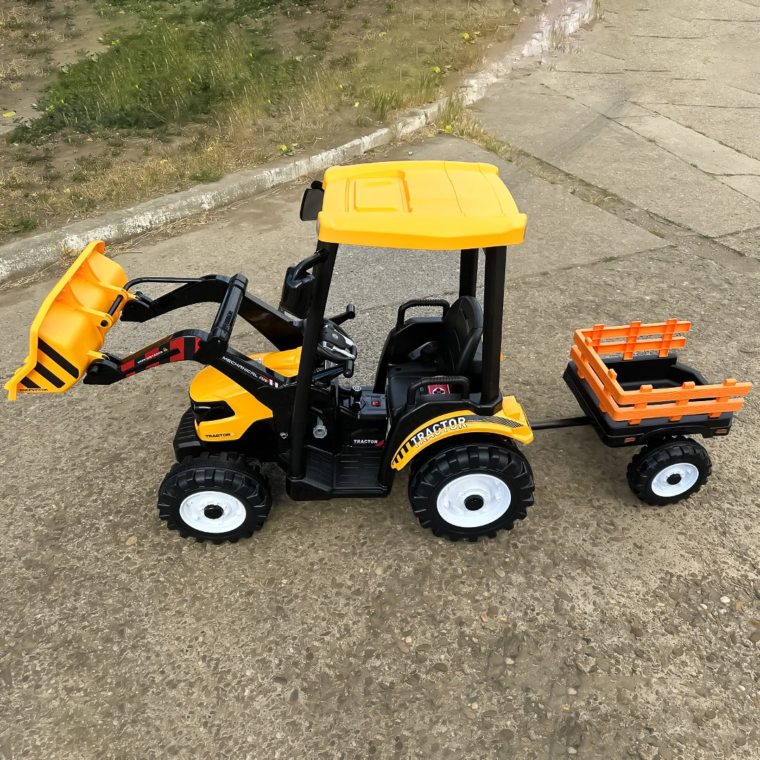 Power-Tractor Electric Ride-On Tractor for Children, 400W, 24V, Yellow [4]