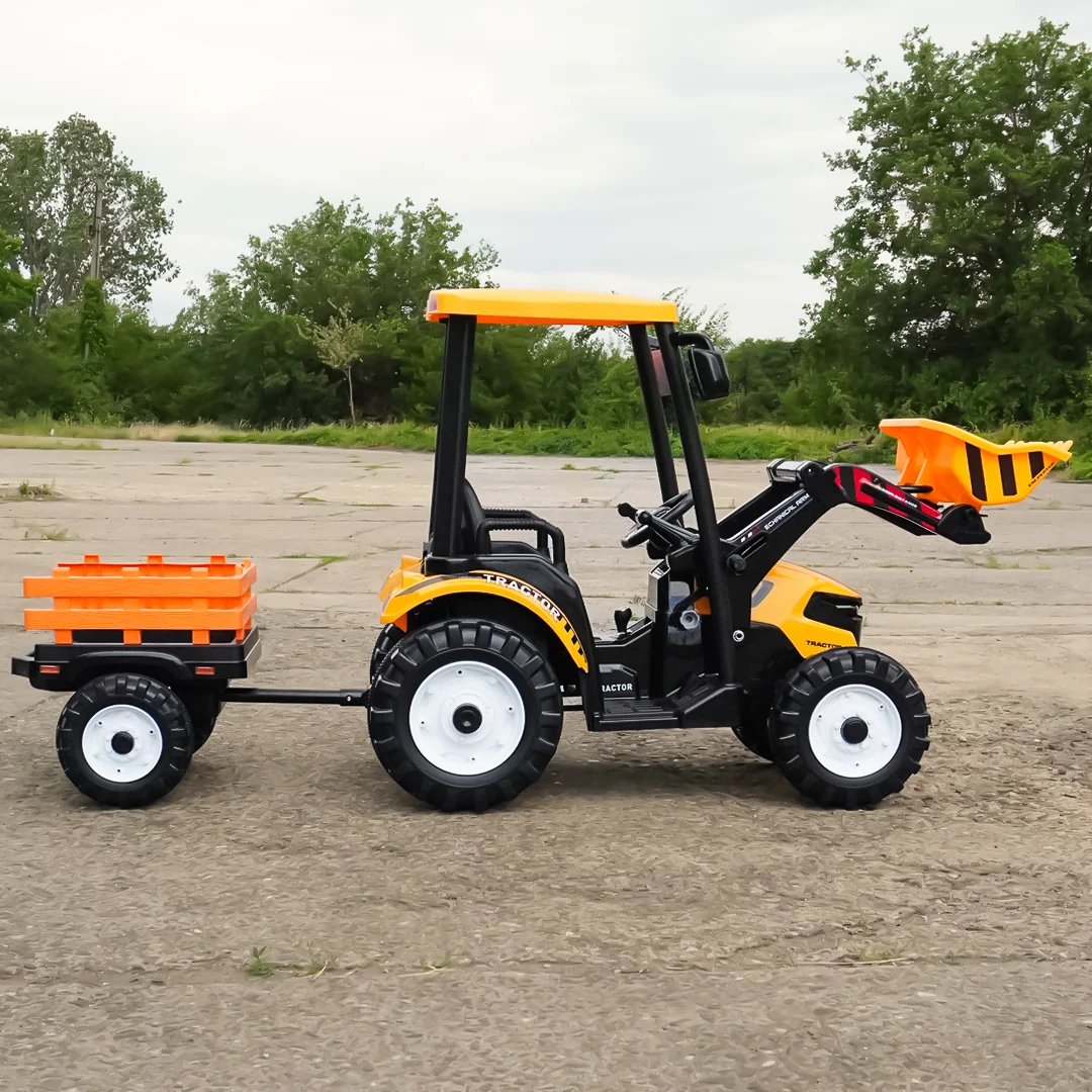 Power-Tractor Electric Ride-On Tractor for Children, 400W, 24V, Yellow [8]