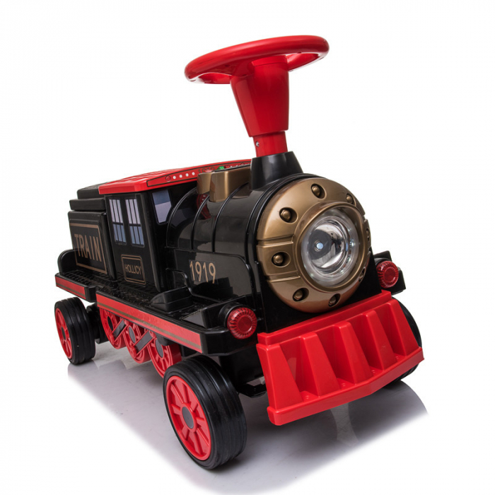 Electric ride-on train, additional wagon for 3 children SX1919, 180W, EVA wheels, music player, red [9]
