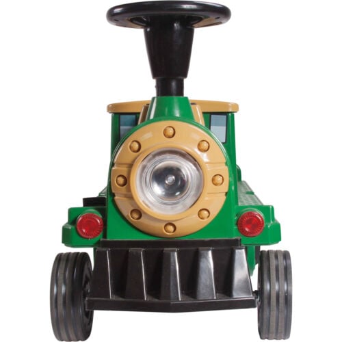 Electric ride-on train, additional wagon for 3 children SX1919, 180W, EVA wheels, music player, green [13]