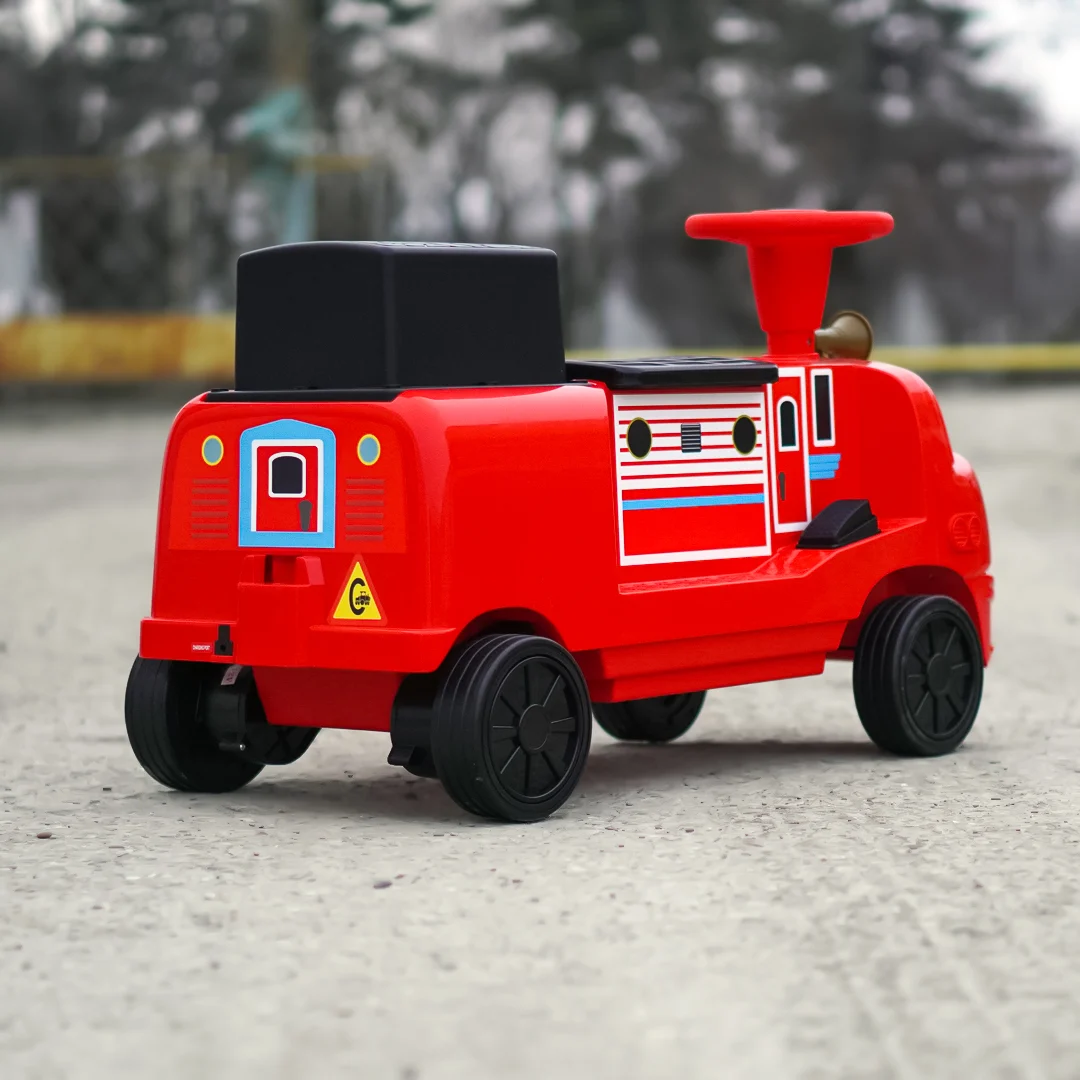 Trenulet electric pentru copii 3-6 ani, CHUGGINGTON, 90W 12V, rosu [8]