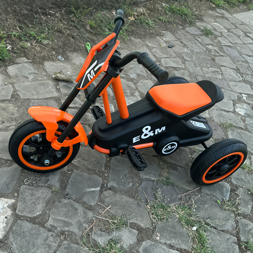 Tricicleta cu pedale, pentru copii 2-4 ani, G301, portocalie [10]
