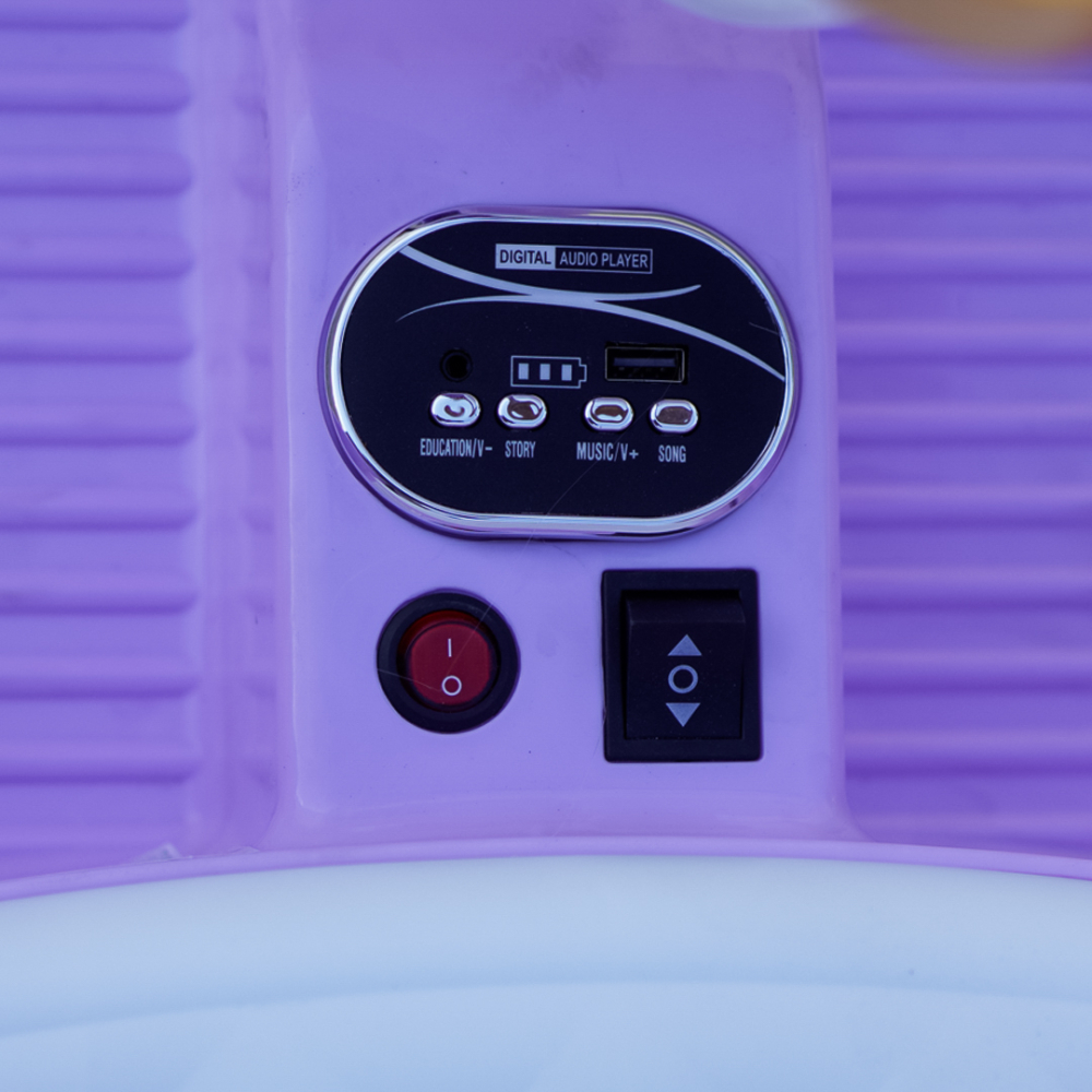 Tricicleta electrica pentru copii, 2 motoare, 12V 4.5Ah, functie leganare, violet [14]