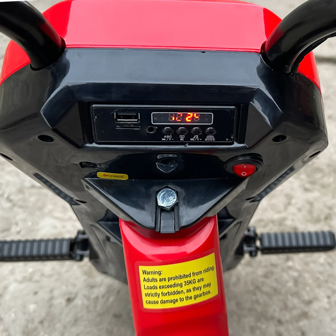 Electric Kids Tricycle Slider 360 – 12V Ride-On Trike for Ages 4–7, Red [11]