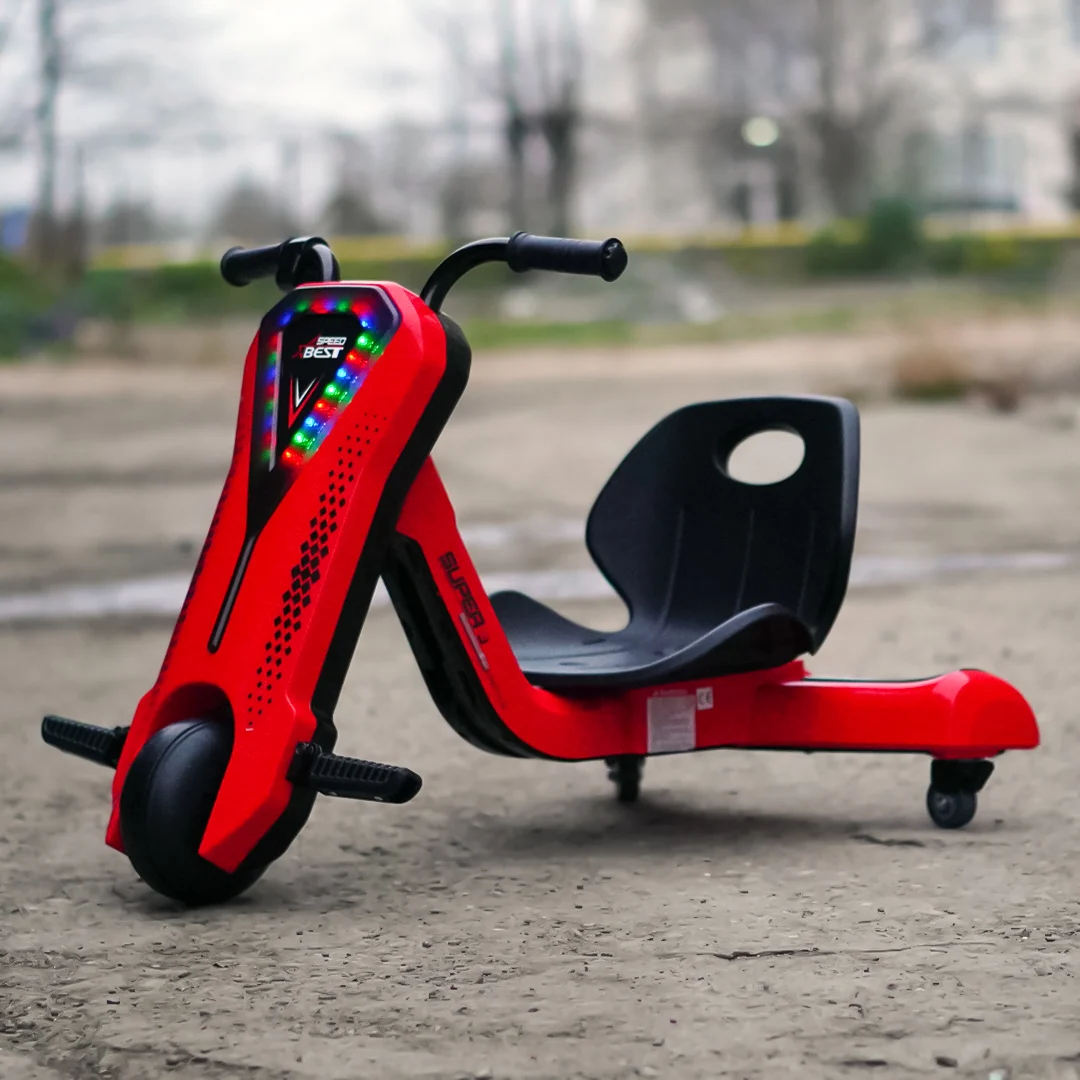 Electric Kids Tricycle Slider 360 – 12V Ride-On Trike for Ages 4–7, Red [9]