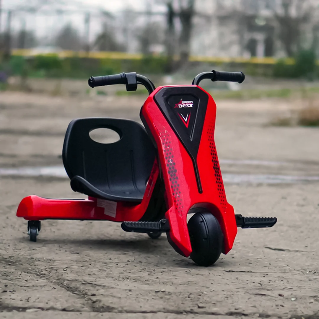 Electric Kids Tricycle Slider 360 – 12V Ride-On Trike for Ages 4–7, Red [2]