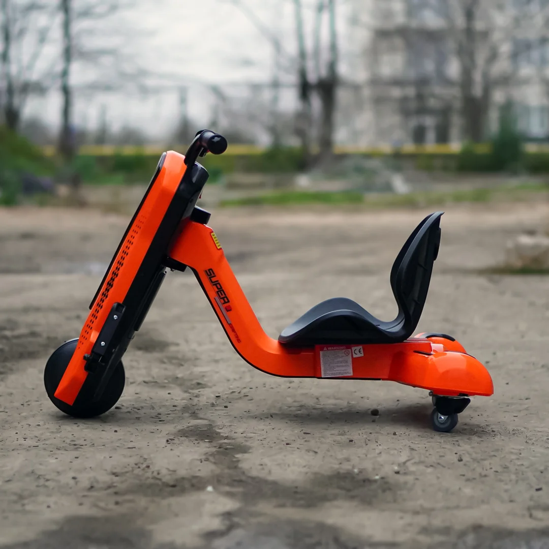 Electric Kids Tricycle Slider 360 – 12V Ride-On Trike for Ages 4–7, orange [6]