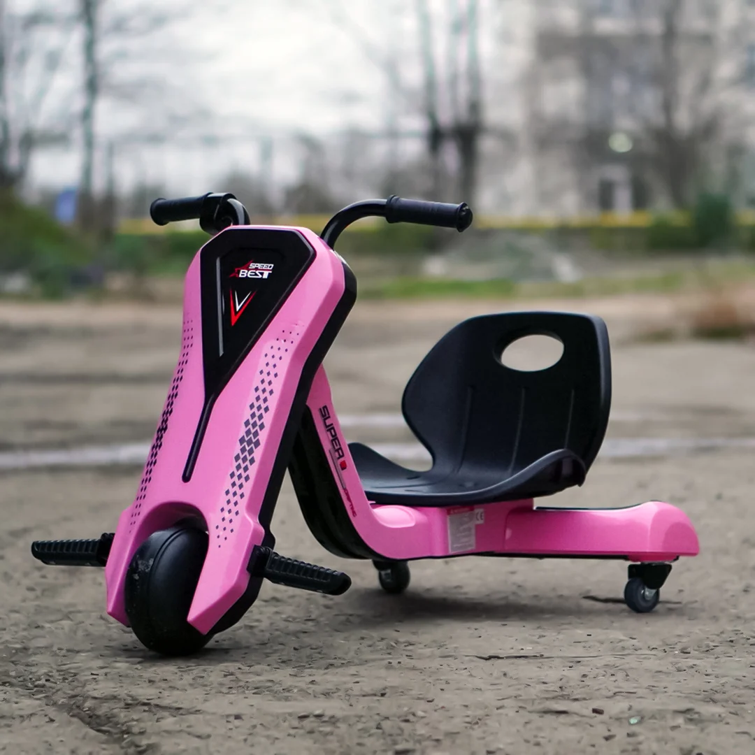 Electric Kids Tricycle Slider 360 – 12V Ride-On Trike for Ages 4–7, pink [2]