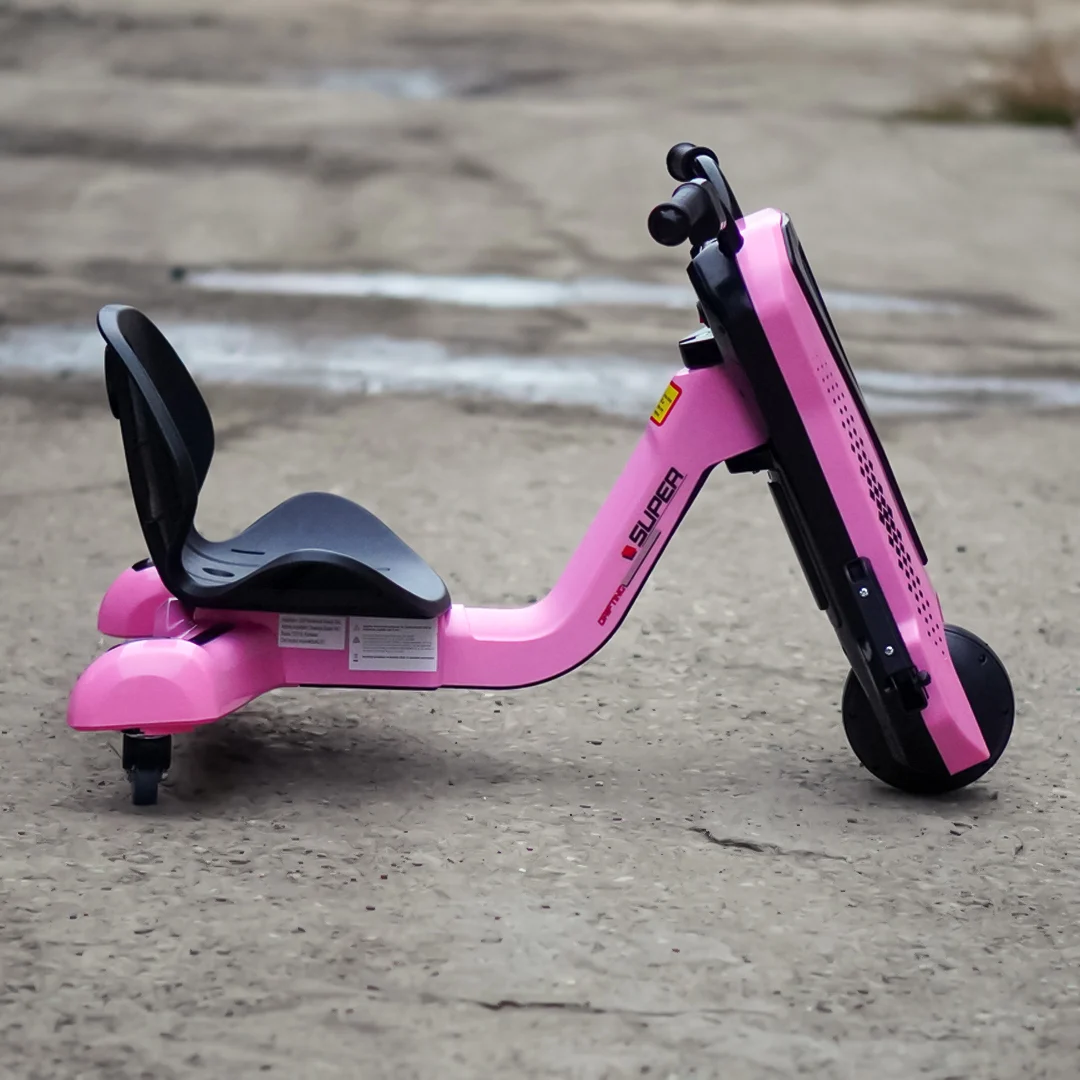Electric Kids Tricycle Slider 360 – 12V Ride-On Trike for Ages 4–7, pink [5]