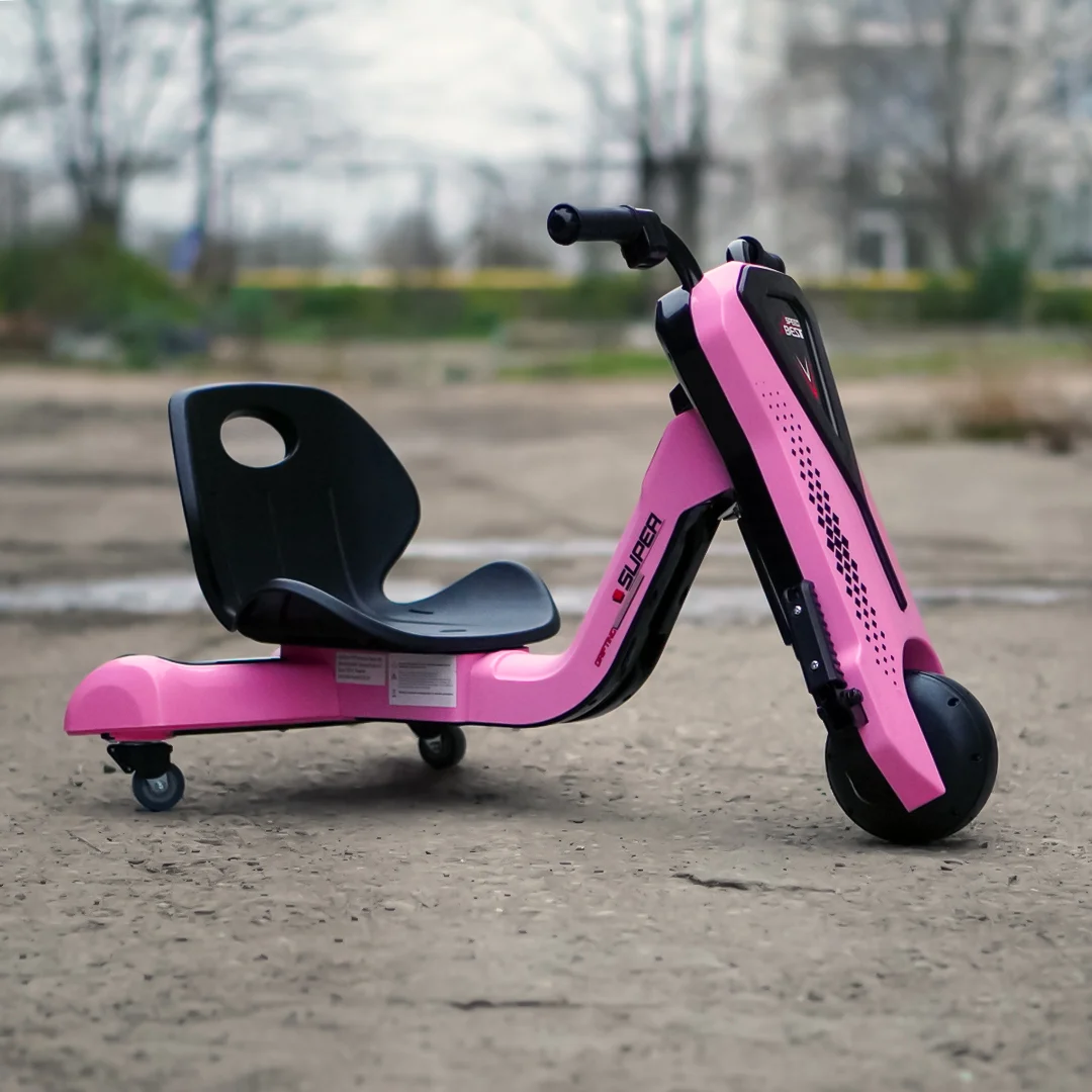 Electric Kids Tricycle Slider 360 – 12V Ride-On Trike for Ages 4–7, pink [8]