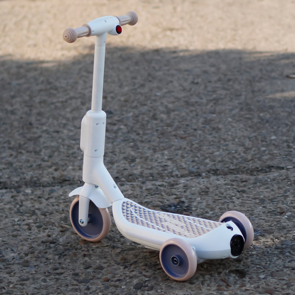 Electric scooter with lights for children, 3 wheels, stable, Aquamist, 30W, 6V 4.5Ah, white [7]