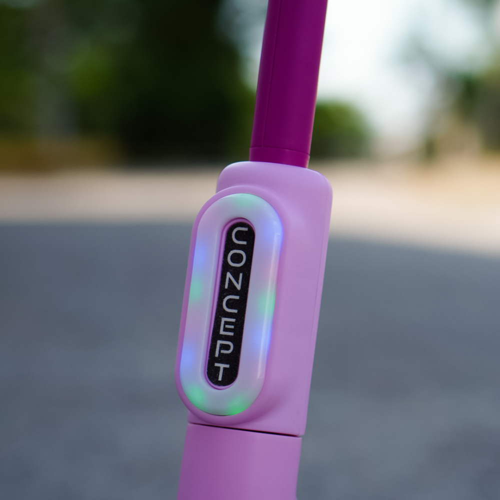 Electric scooter with lights for children, 3 wheels, stable, Aquamist, 30W, 6V 4.5Ah, pink [12]
