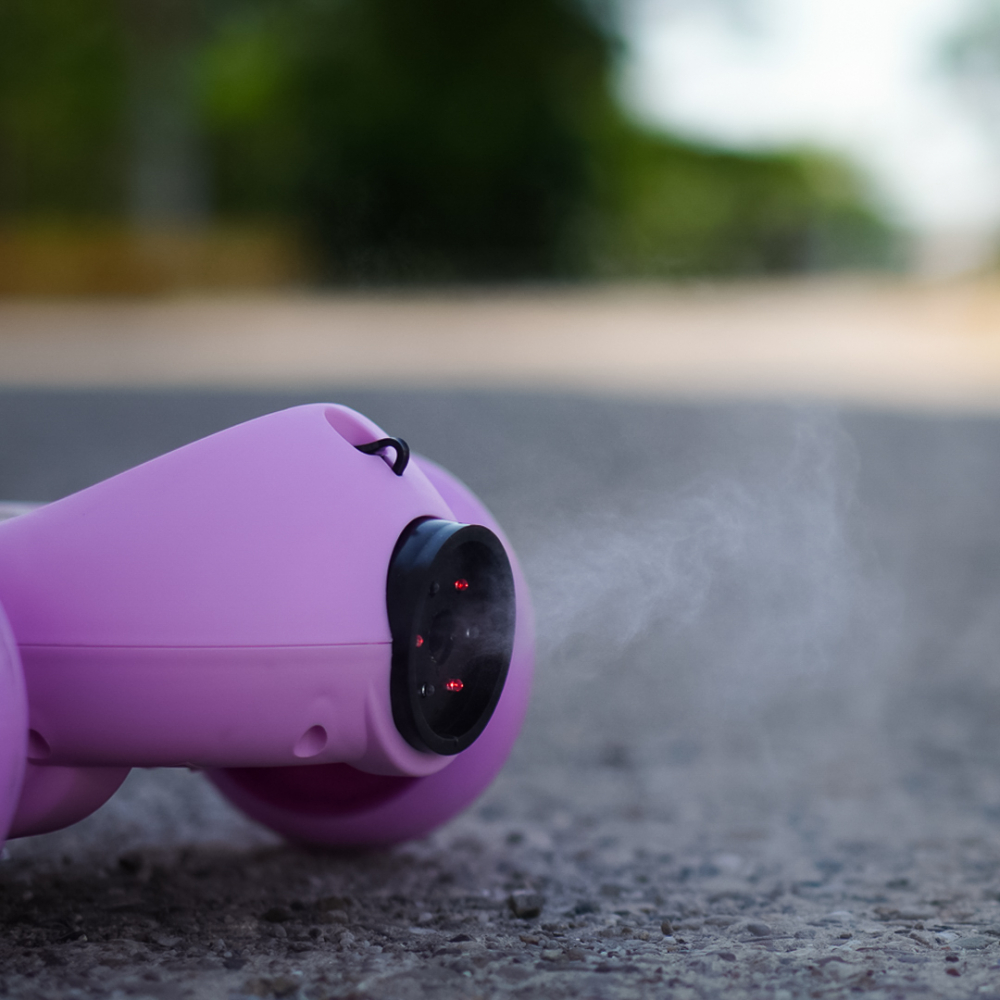 Electric scooter with lights for children, 3 wheels, stable, Aquamist, 30W, 6V 4.5Ah, pink [11]